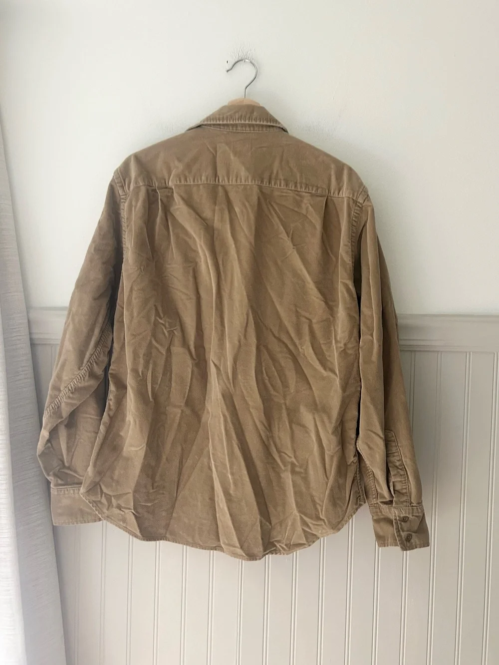 GAP Vintage Men’s Medium Corduroy Shirt Jacket Light Brown Button Down